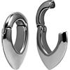 ERKUOO 2 PC Ear Hangers Calibri Peso dell'orecchio in acciaio inossidabile Espansore Penzolare Tunnel auricolari Tappi Barella Piercing Gioielli 6mm
