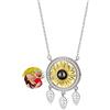 Smallduuck Personalizzato foto proiezione Collana Sun Catcher foto ciondolo con immagine all'interno I Love You Collana proiezione memoria gioielli regali per le donne festa della mamma compleanno,Stile 15
