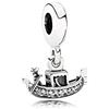 LYDXD Fit Pandora Braccialetto 925 Sterling Silver Charm Bead Veneziano Gondola Boat Women Bangle Regalo Gioielli Fai da Te
