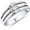 Anellissimo Anello trilogy verticale donna anniversario argento 925 con zirconi - 16