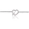 Sakrami Bracciale con Aereo e Cuore + Scatola con Dedica Personalizzabile