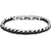 Sector No Limits Bracciale Uomo in Acciaio, Pelle naturale, Smalto, Collezione BANDY, Idee Regalo