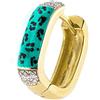 Rue Des Mille Mono Orecchini Donna Argento 925 Rettangolare Smalto Maculato Azzurro | Orecchini Argento 925 Donna | Orecchini Cerchio Argento 925 Con Una Potente Carica Sentimentale