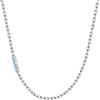 Clondo Collana Uomo Donna Lazio in Acciaio Inossidabile - Prodotto Ufficiale Calcio - Gioiello con Logo - Idea Regalo Elegante per Tifosi Biancoceleste - Ragazzo e Ragazza (Bar Necklace Steel Blue)