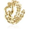 UNOAERRE Anello Donna, Placcato Oro Giallo 24 Carati, Regolabile, 000EXA0370000-960
