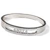 VAKTWPDLY Bracciale rigido personalizzato con iniziale, bracciale rigido hip hop personalizzato con nome inciso, bracciales rigido placcato oro 18 carati con zirconi cubici incastonati per donna e uomo