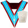 THE MASONIC COLLECTION - Collare Mark Past Masters con gioiello collare per maestri passati - Finemente fatto a mano - Viene fornito in custodia in cellophane - Un utile accessorio regalo per uomini