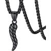 FaithHeart Collana con Ciondolo Peperoncino Portafortuna Stile Italiano Sacro Corno Amuleto Charm in Argento Sterling S925 Stile Europeo Impermeabile e Ipoallergenico