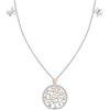 Bluespirit Collana da donna, Collezione ALBERO DELLA VITA, in brass, PVD rose gold, zirconi - P.62P410000100