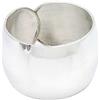 Cellerini Bracciale Bangle Rigido Bombato Lucido in Argento 925 con Chisura a Perno Argento