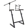 Proel EL280 - Supporto professionale per Tastiera computer Keyboard Stand Regolabile in altezza realizzato in acciaio, Nero Opaco