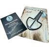 Leuchtklang Tamburello originale nero antico edizione con istruzioni Austria Jaw Harp tamburo bocca arpa