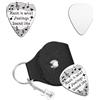 UNICRAFTALE 1 plettro per chitarra personalizzato, in acciaio inox, con custodia in pelle PU, per chitarra