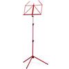 K&M 100/1 Leggio rosso - Leggio per spartiti estensibile 62,5 - 124 cm - base metallica pieghevole
