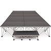 gear4music Kit Pedana Modulare da Palco Portatile 2m x 4m x 40cm altezza 800Kg carico massimo