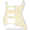 Banworks 3-Ply HSS Pickguard per Chitarra Elettrica 11-fori American ST | Square Corner 2-Screw Humbucker Cutout per USA/Messicano Fender Modern Style Standard Stratocaster Strat ST JT/HB-02 Crema