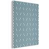 MuchoWow© Pannelli Fonoassorbenti 60x80 cm Decorativi Pannello Fonoassorbente Quadri Insonorizzanti Per Pareti Isolamento Acustico Decorativo Isolante Motivo - Blu - Linee