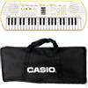 Casio Tastiera Casio SA-80 a 44 Tasti, Bianco/Giallo Limone, con Borsa da Trasporto Nera