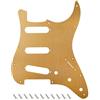 Banworks Battipenna in alluminio Strat SSS, spessore 1,5 mm, 1 strato, 11 fori, bordo dritto, battipenna per chitarra Fender Ultra Stratocaster Strat ST JT/HB-01 in stile moderno americano Fender