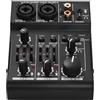 FUNFANG tavola armonica dj mixer board scheda audio a 3 canali Console di miscelazione Mixer audio digitale Built-in 48 V Phantom Power 5 V Alimentazione USB per Home Studio Registrazione Rete DJ