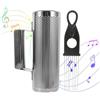 SPORTARC Guiro in acciaio , strumento a percussione latina Guiro con raschietti Guiro strumento di allenamento musicale (4 30,5 cm)