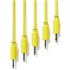 ExcelValley - 5-Pack - Cavi Modulari Patch Mono - TS 3,5mm 1/8 Eurorack Sintetizzatore [Giallo - 15 cm - 6]
