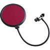 keepdrum EMH019RD protezione pop per microfono Filtro pop killer Rosso