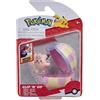 Jazwares Pokemon Clefairy & Heal Ball Clip 'N' Go Figurine Set