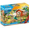 PLAYMOBIL Family Fun 71001 Casetta sull'albero con Scivolo, Falò con Luce a LED, Giocattoli per Bambini dai 4 Anni