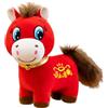GETBSTOOP 2026 Nuovo Anno del Cavallo in Pile Morbido, Figurina Divertente di Cavallo Che Sorride/Piangere, Portafortuna Zodiac Cinese del Capodanno Lunare Rosso, Decorazioni per Casa, Negozio, Tavolo e Auto
