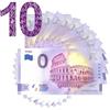 2 EURO COMMEMORATIVI 10 Diverse Banconote da 0 Euro a Nostra Scelta · 10 Souvenir Banconote da Zero € · 10 Banconote da O Euro