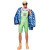 Barbie BMR1959 Ken con Giacca e Tuta Fluorescente, Bambola Snodata, GHT96