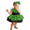 Generico Vestiti Carnevale Bambina Set Cavernicolo Costume per età della Pietra Costume Vestito Halloween Bambina 6 Mesi - 12 Anni con Bone Fiocco Fascia Costumi Halloween