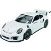 Generisch Modello Auto Compatibile con Porsche 911 991 GT3 RS Coupe Bianco 2011 - 2018 ca 1/24 1:24 Metallo Modello Auto Il Cast Nuovo in Scatola
