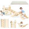 CUPCHID 7 in 1 Set da Arrampicata per Bambini,Giocattoli da Arrampicata a Triangolo con Triangolo Arco e Salita,Struttura da Arrampicata Stabile per Bambini e Triangolo da Arrampicata da 1 a 3 Anni