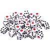 YUGSHNKFC 100 Pacchetto da 8 Mm 0 31 Pollici Giochi per Dadi Acrilici Punteggi Educativi per Bambini Black White Square Kit Digital Kit Wooden