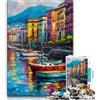 ZKYUBEK Dipinto di Napoli, lungomare, puzzle da 1000 pezzi per adolescenti, giochi educativi, decorazione per la casa, regalo per tutta la famiglia, 38x26cm