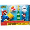 Nintendo - Diorama Super Mario Underwater, include Mario e i personaggi del videogioco, idea regalo per bambini e collezionisti, consigliato dai 3 anni in su