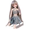 VLEYAN BJDDOLL trucco dipinto a mano, stile BJD, alta 22,8 pollici (56 cm), corpo in PVC con 31 articolazioni mobili, decorazione per scrivania e parete, solo per maggiori di 15 anni