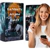 YNPQTDS Gioco di Carte dei Tarocchi | 78 Carte con Significati Inclusi,Gioco di Divinazione per Anime Sorelle Relazioni Personali Voyance