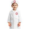 Generic Costume da Medico Bambino, Vestito Da Gioco Di Ruolo Medico Bambino, Abbigliamento Dettagliato Lavabile In Lavatrice 3-8 Anni Per Giornata Delle Professioni, Halloween E Compleanno