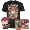 Funko Pop! & Tee: Naruto - Gaara - Si Illumina Al Buio - XL - Naruto Shippuden - T-Shirt, Maglietta - Vestiti con Figura in Vinile da Collezione - Idea Regalo - Giocattoli e Top a Maniche Corte