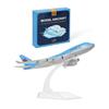 QIYUMOKE Boeing 747 Korean Airlines 1/400 modello aereo in metallo pressofuso con supporto, modello aereo in lega, display, da collezione, kit di modellismo per appassionati di aviazione, regalo