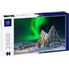 Lais Puzzle Norvegia Tromso Mare di Ghiaccio Cattedrale Aurora boreale 2000 Pezzi