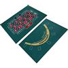LNJ Tappeto da poker - tappetino da tavolo double face, feltro roulette, piano di gioco nero jack, tablet professionale casinò poker, per serate a tema Texas Holdem Poker e Blackjack, 60 x 90 cm