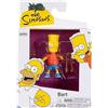 The Simpsons - Figura articolata da 2,5 pollici - figure di Bart Simpson + Lancia di pietra