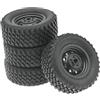 Luwecf 4X Pneumatici in Gomma per Auto RC Fai da Te Durevoli per Auto Cingolata RC in Scala 1:12 MN82 99S