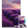 ZKYUBEK Puzzle per adolescenti con giardino di lavanda puzzle per adulti 1000 pezzi giocattoli educativi per l'apprendimento giochi per famiglie migliorano l'amore tra coppie (26x38cm)