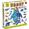 Ludattica - Woody puzzle Animali polari - Puzzle in legno bambini 5+ anni di 48 pezzi - Due giochi in uno - Made in Italy