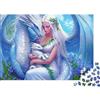 ULASBLLDJ Drago Bianco Dea Puzzle 1000 Pezzi Puzzle per Adulti Fantasy Benessere Regalo Festa 52x38cm/1000pcs
